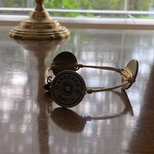 Bourbon & bowties shot gun shell bangle